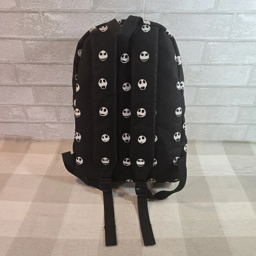 Jack Skellington Print Black Backpack 16